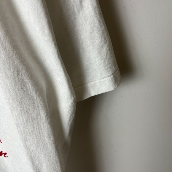 1991 Vintage 90s Fairfield Ohio T Shirt White Extra Large XL USA Baseball Sports - Picture 6 of 16